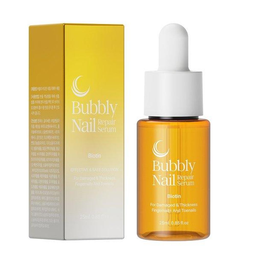 Dam DaDa Dam Bubbly Biotin Nail Repair Solution 25ml Intense Nutrition and Hydrating Care Serum for Damaged Nails _ Made in Korea
